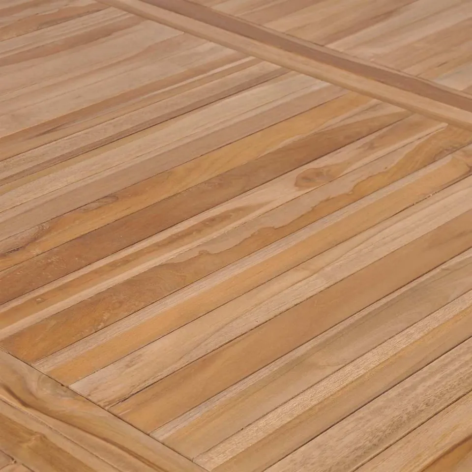 vidaXL Tuintafel 200x100x77 cm massief teakhout bruin, foto 4