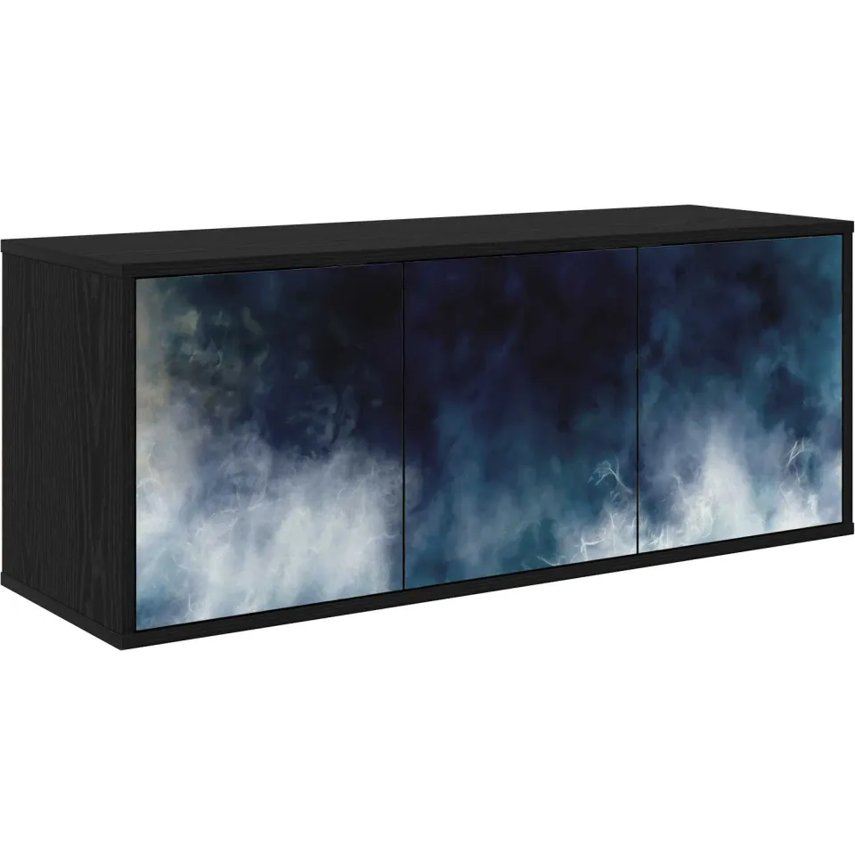 vidaXL Wandgemonteerd tv-meubel RAALTE 102 x 33 x 40 cm Zwart eiken, foto 3