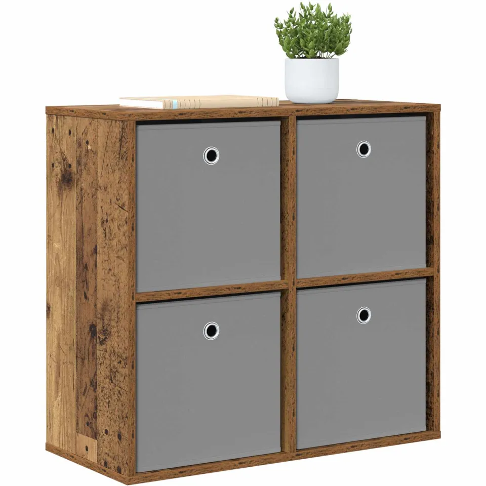 vidaXL Dressoir Oudhout 68,5 x 32 x 67 cm bruin, foto 3