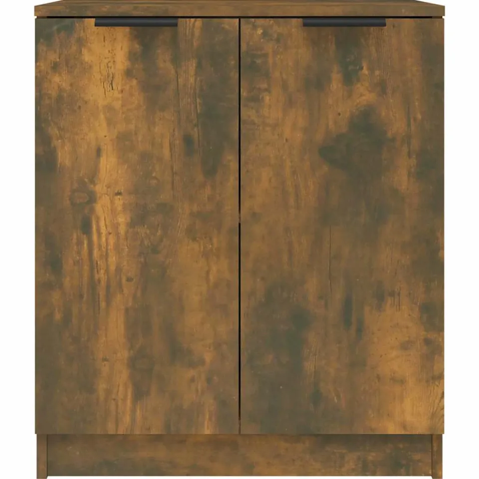 vidaXL Dressoirs 2 st 60x30x70 cm bewerkt hout gerookt eikenkleurig, foto 4
