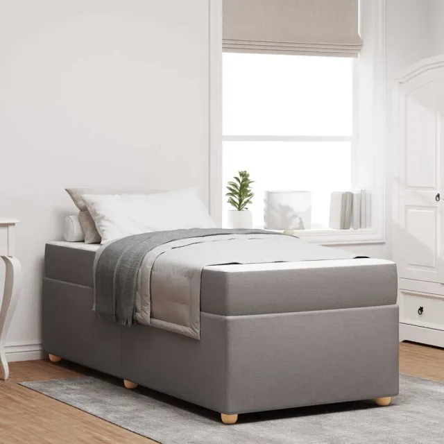 vidaXL Bedframe Taupe 100 x 200 cm Stof