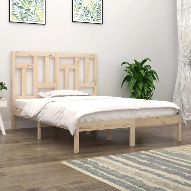 vidaXL Bedframe zonder matras massief grenenhout 140x200 cm bruin
