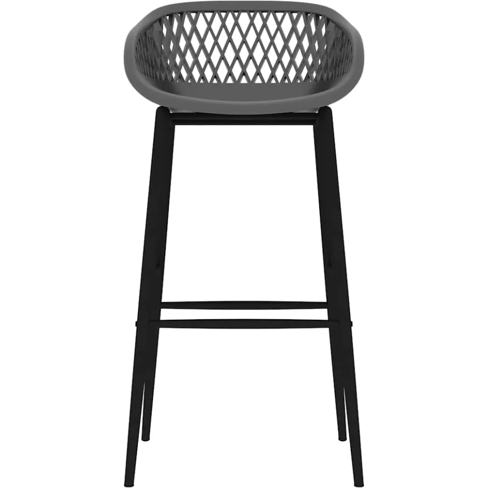 vidaXL Barstoelen 2 st grijs, foto 3