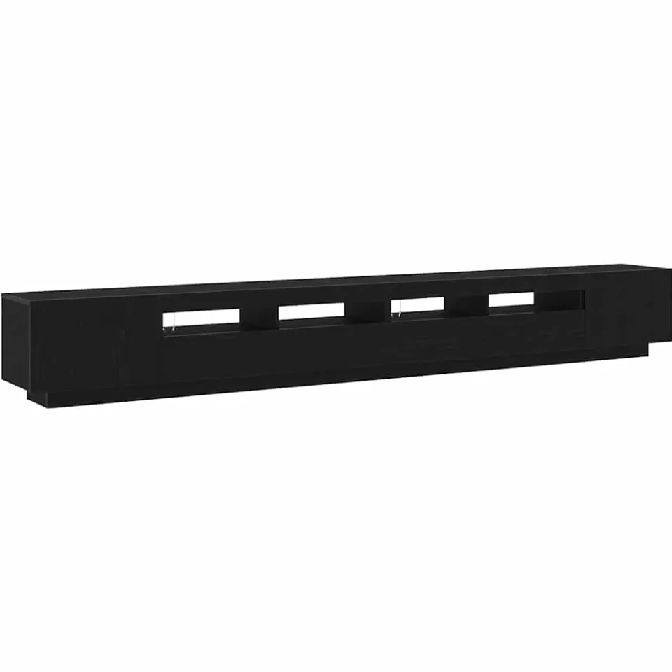 vidaXL Tv-meubelset 3 st 300 x 35 x 40 cm Zwart, foto 3