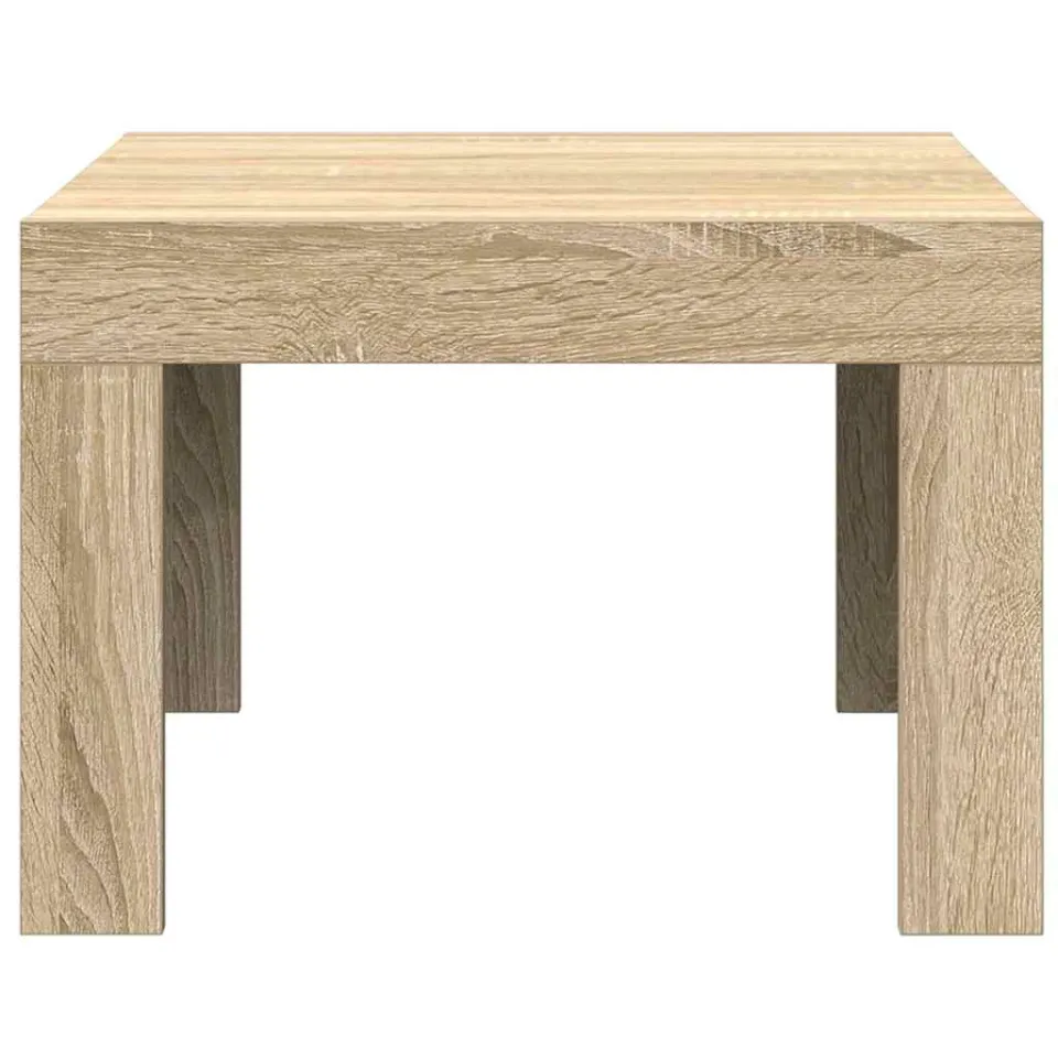 vidaXL Salontafel 50x50x35 cm bewerkt hout sonoma eikenkleurig, foto 4
