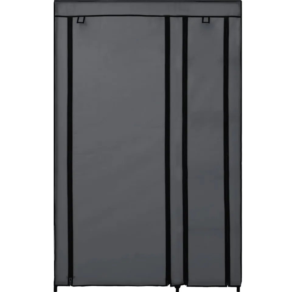 vidaXL Kledingkast opvouwbaar 110x45x175 cm stof grijs, foto 4