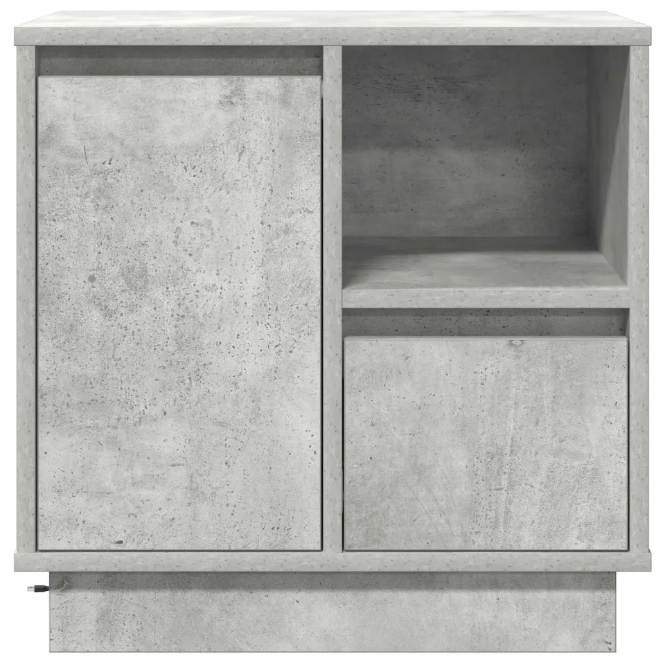 vidaXL Nachtkastje 2 st Beton Grijs 50 x 34,5 x 50 cm. Bewerkt hout, foto 4