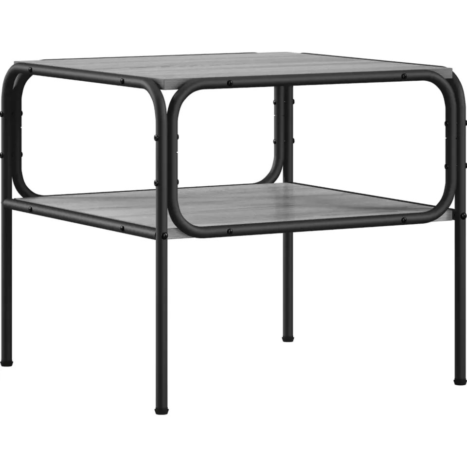 vidaXL Bijzettafel Grijs Sonoma 100 x 50 x 46 cm Bewerkt hout, foto 3