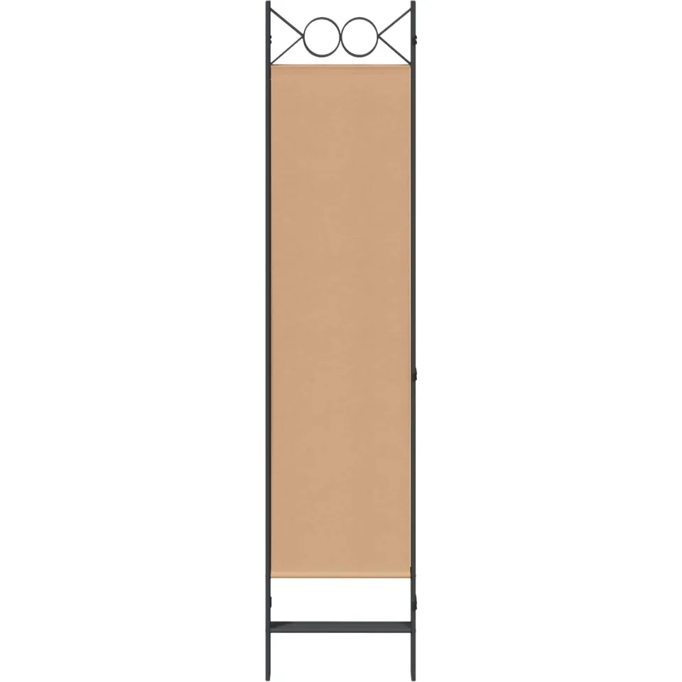 vidaXL 4-panelen roomdivider Beige 160 x 180 cm Stof, foto 3