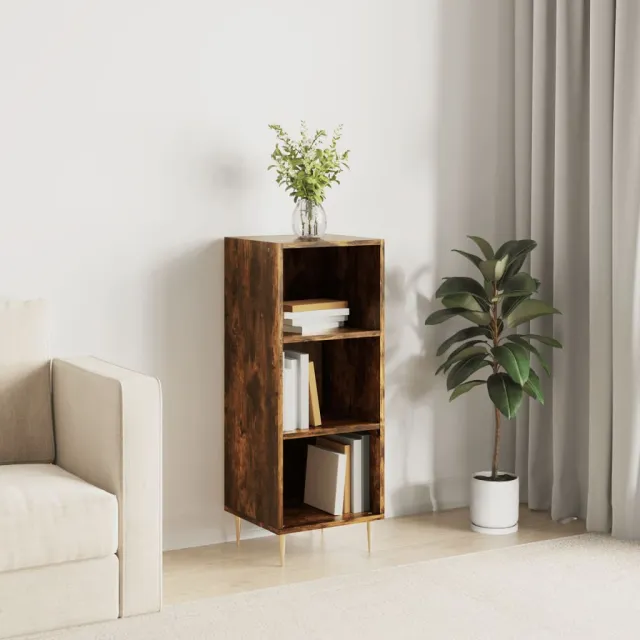 vidaXL Dressoir 34,5x32,5x90 cm bewerkt hout gerookt eikenkleurig, foto 2
