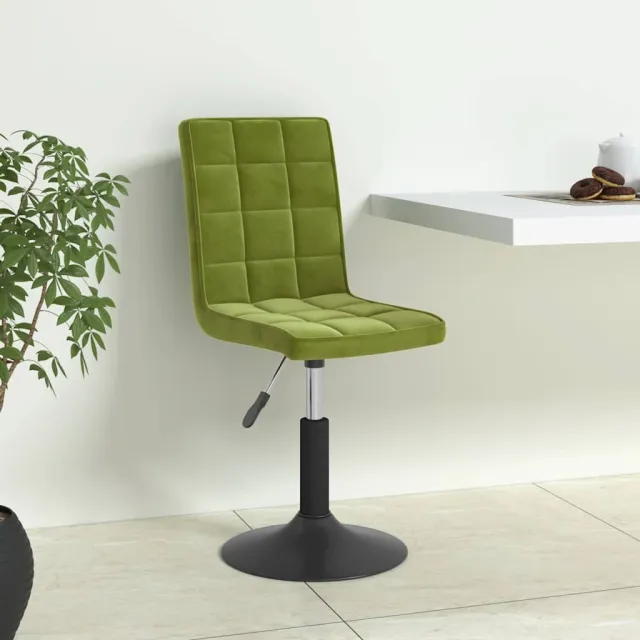 vidaXL Eetkamerstoelen draaibaar 4 st fluweel lichtgroen