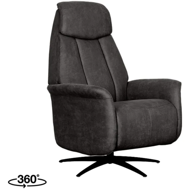 LABEL51 Oslo Fauteuil - Grijs - Stof - 1-Motorig