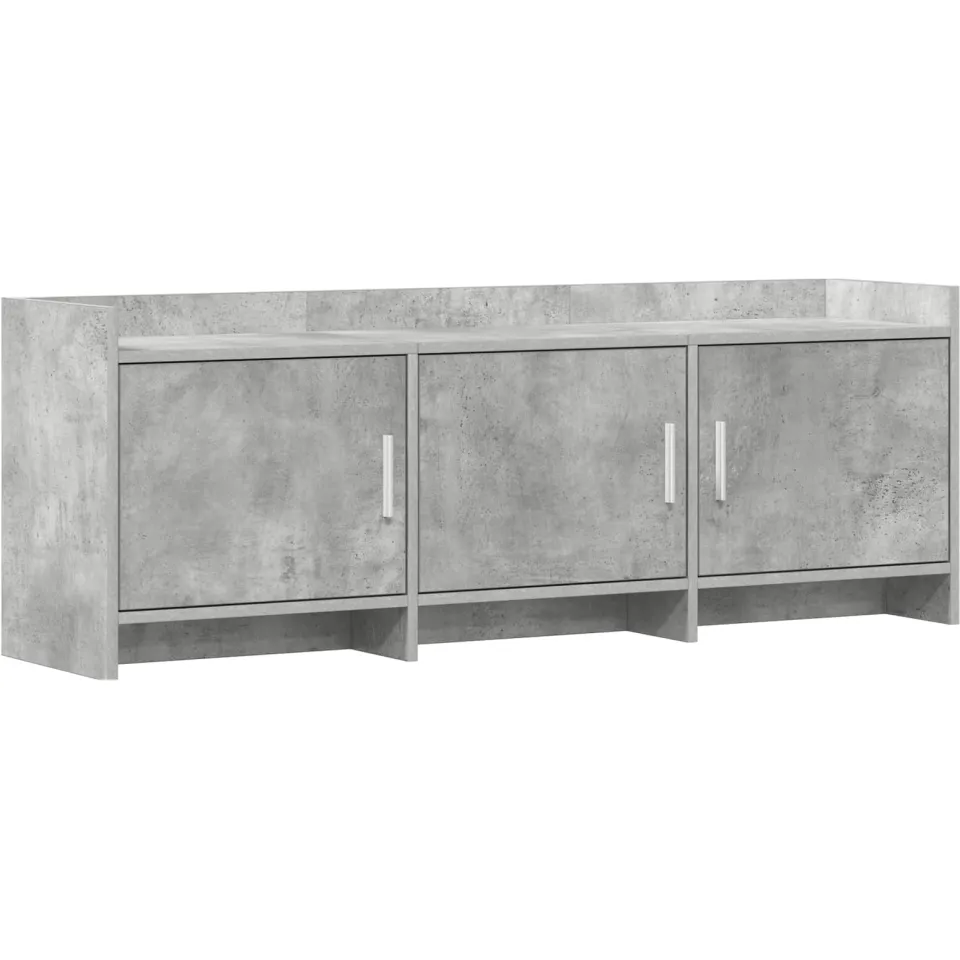 vidaXL TV-kast 130 x 33 x 47 cm Betongrijs Bewerkt hout