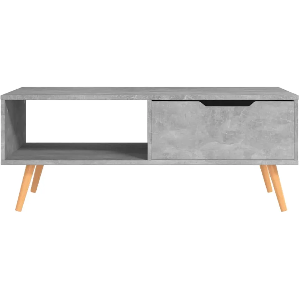 vidaXL Salontafel 100x49,5x43 cm bewerkt hout betongrijs