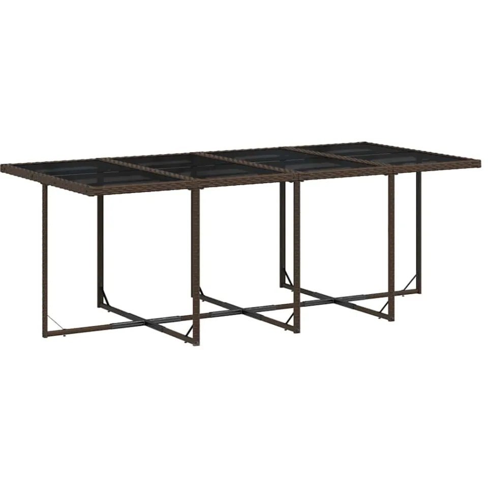 vidaXL 13-delige Tuinset met kussens poly rattan bruin, foto 3