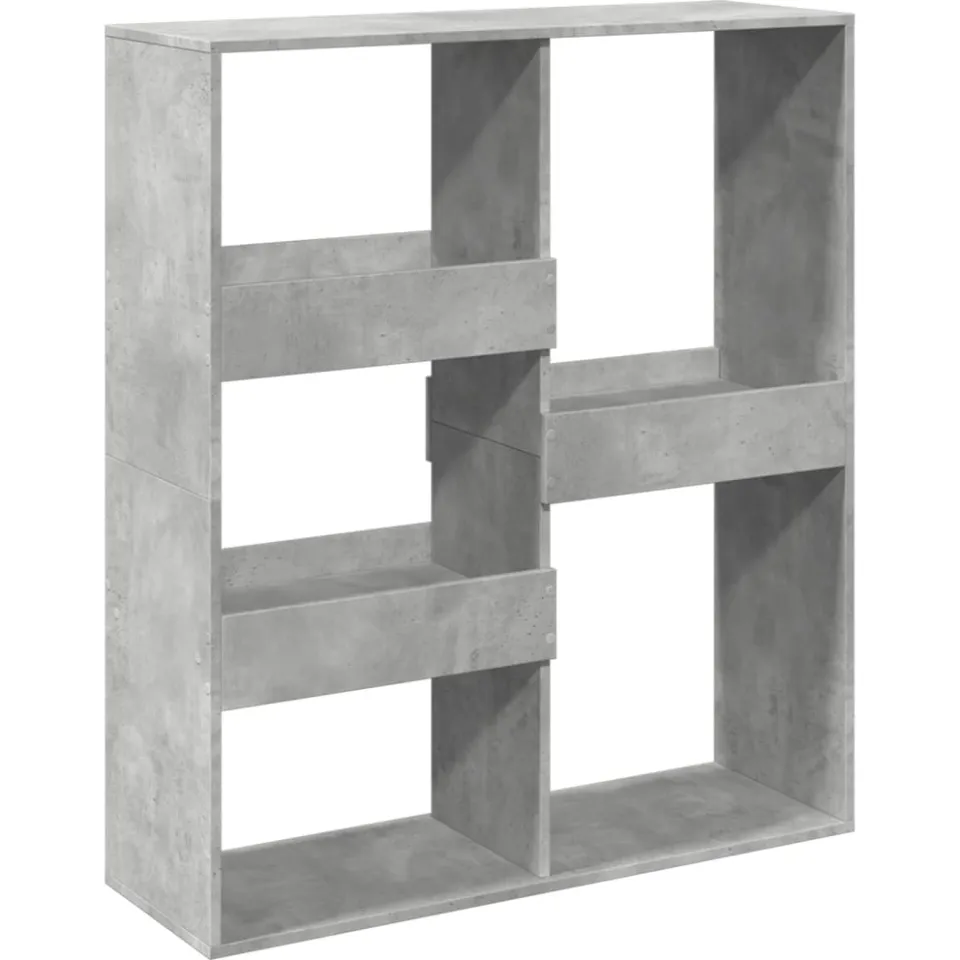 vidaXL Boekenkast / kamerscherm 100x33x115 cm betongrijs grijs, foto 3