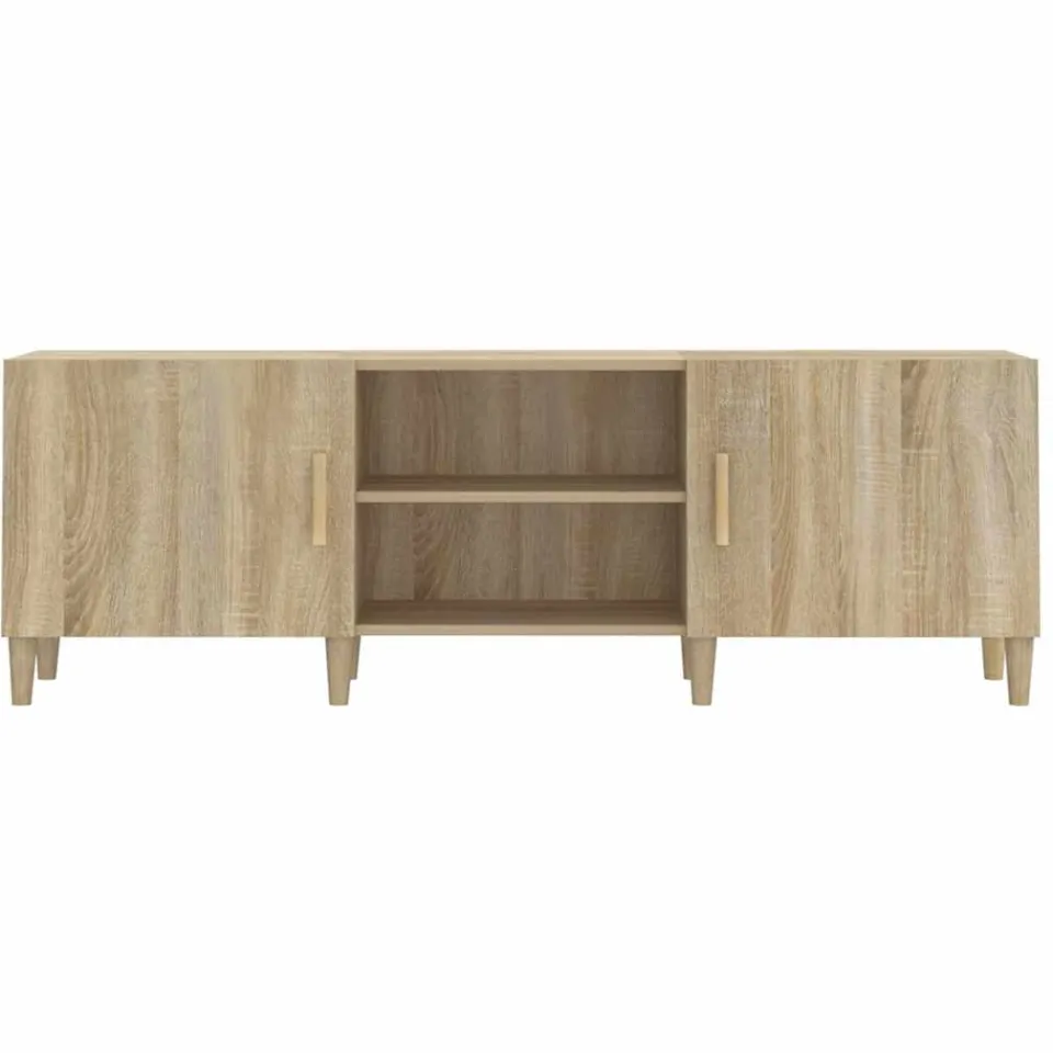 vidaXL Tv-meubel 150x30x50 cm bewerkt hout sonoma eikenkleurig, foto 4