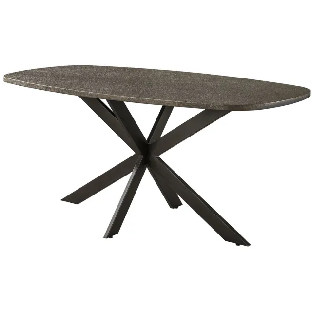 Giga Living Eettafel Bronvik - Deens Ovaal Brons Metaal - 180cm