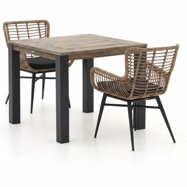 Intenso Furniture Intenso Asti/ROUGH-S 90cm dining tuinset 3-delig