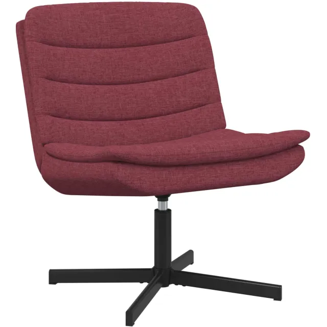 vidaXL Draaistoel Wijnrood 63 x 75 x 76 cm Stof