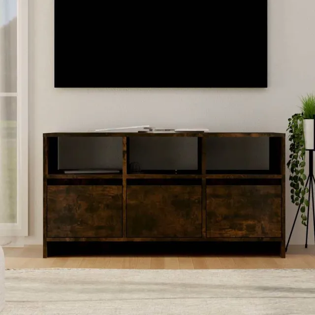 vidaXL Tv-meubel 102x37,5x52,5 cm bewerkt hout gerookt eikenkleurig, foto 2