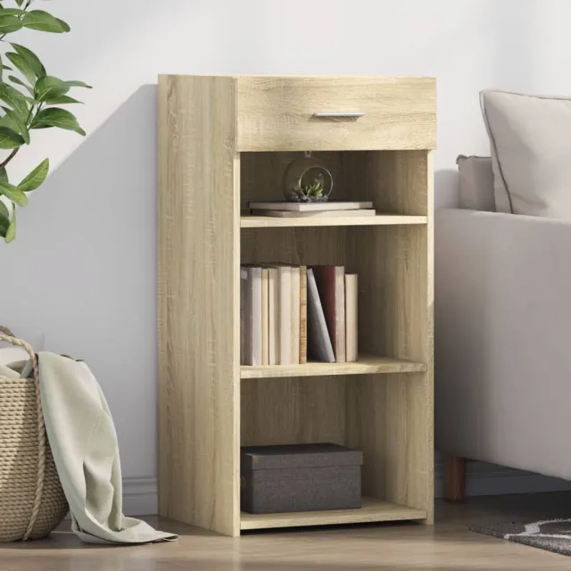 vidaXL Dressoir 45x42,5x93 cm bewerkt hout sonoma eikenkleurig Bruin