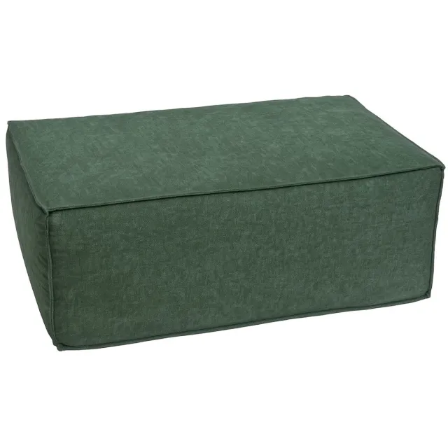 MCW Ottomane/accessoire voor bank MCW-O54, voetenbankje Recamiere chaise longue, stof/textiel 300 g/m² 38x97x70 cm ~ groen