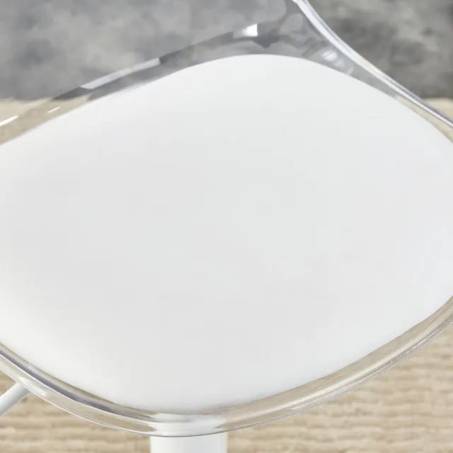 YYchan bartafelset - wit - tafel diameter 89 x 92 cm - krukken 82-104 cm