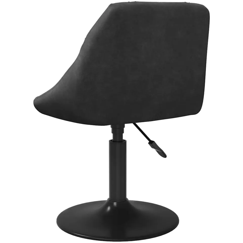 vidaXL Barkruk fluweel zwart, foto 3