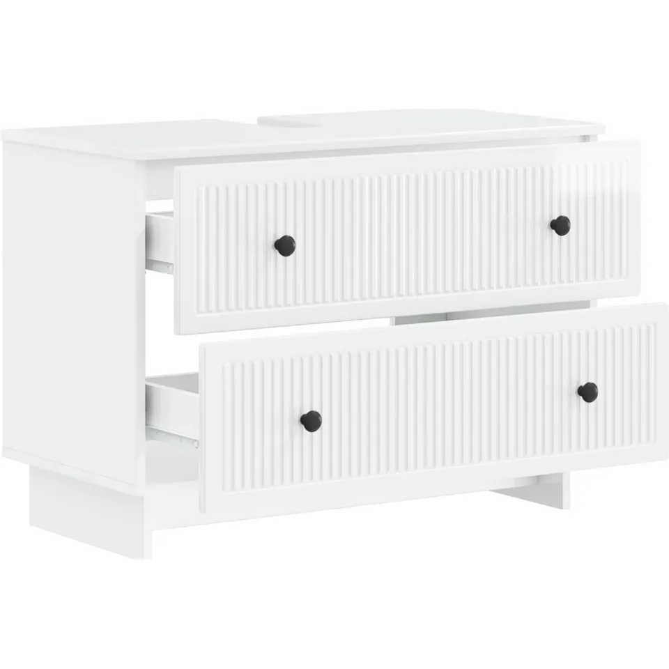 vidaXL Badkamer wastafelkast EDE Hoogglans Wit 82 x 41 x 59 cm
