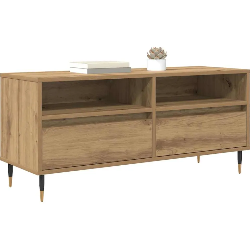 vidaXL TV-kast 100 x 34,5 x 44,5 cm Artisan Eiken
