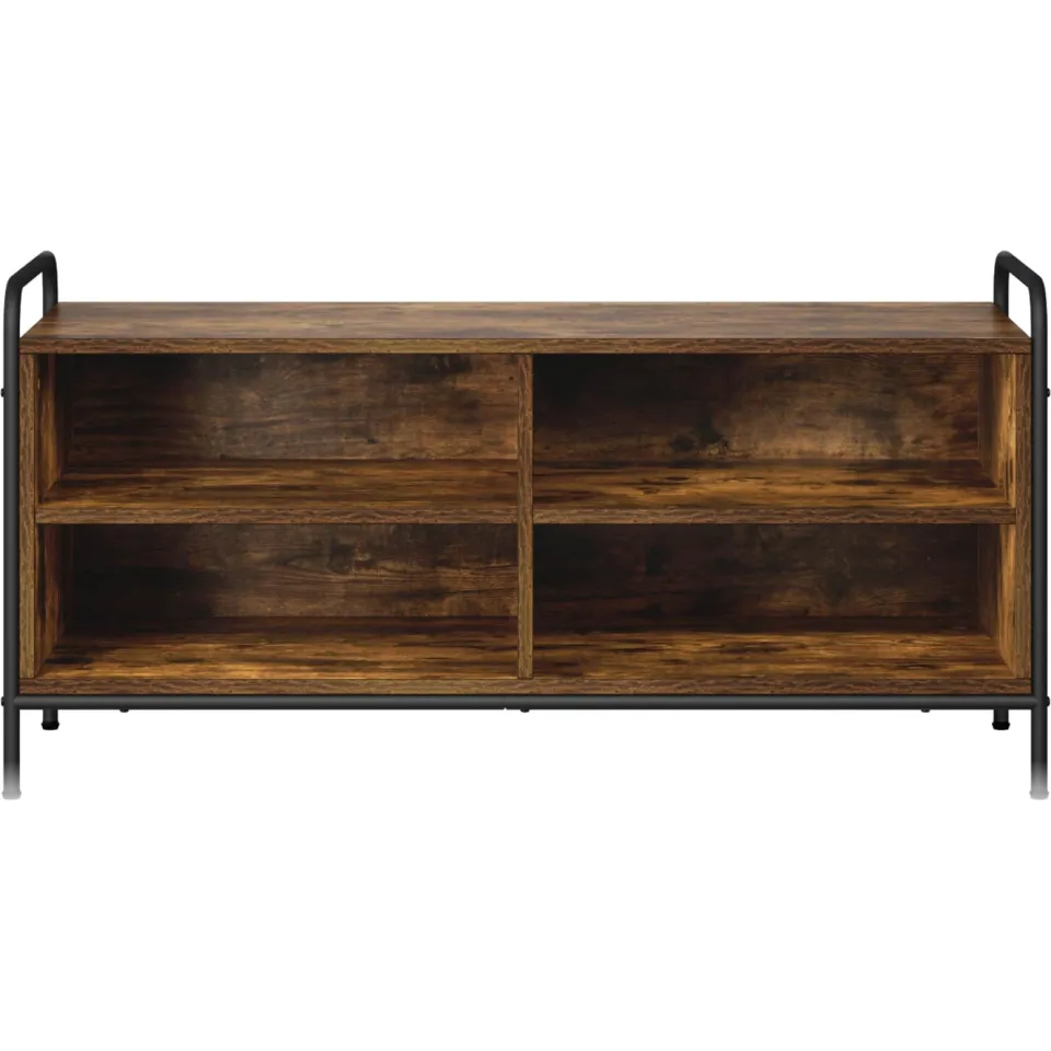 vidaXL Tv-meubel 140 x 39,5 x 50 cm Gerookt eiken Bewerkt hout Bruin