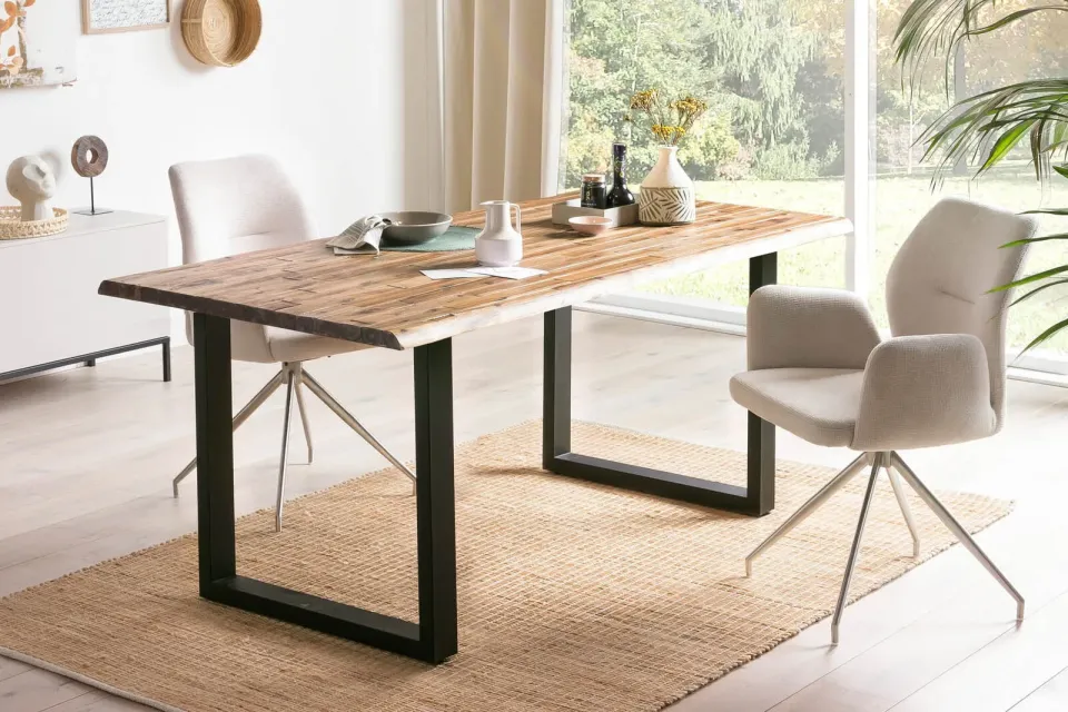 eetkamertafel Mats acacia bruin, foto 2