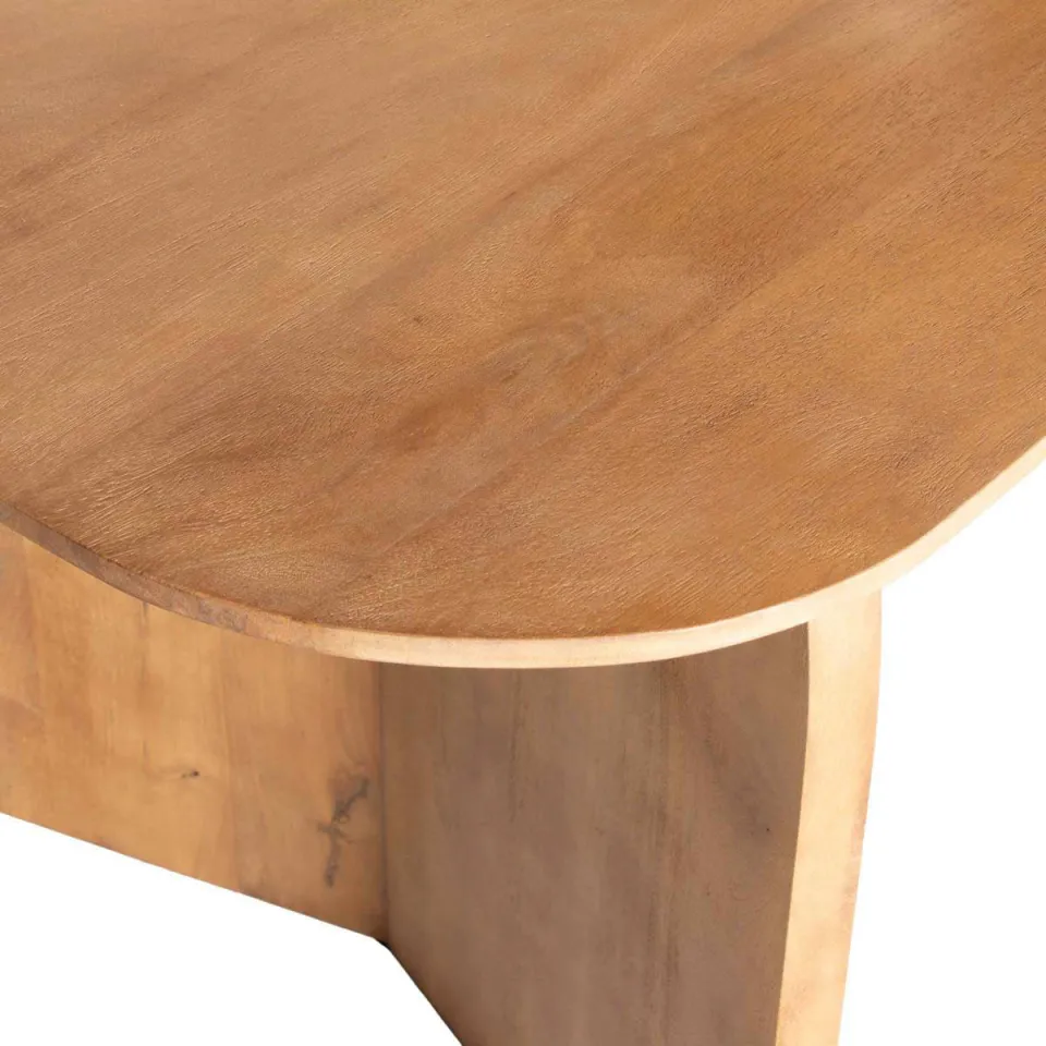 Giga Meubel Eettafel Dalarna - Deens Ovaal Naturel Hout - 240x100x76cm, foto 6