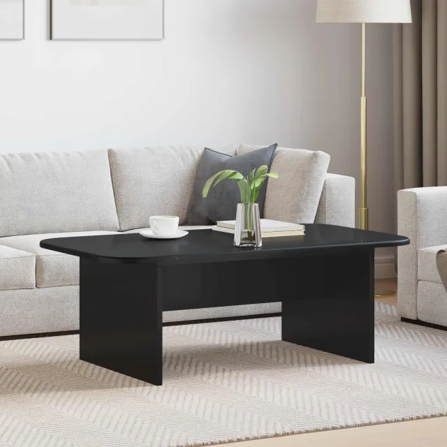 vidaXL Salontafel Zwart 93 x 53 x 33 cm Bewerkt hout, foto 2