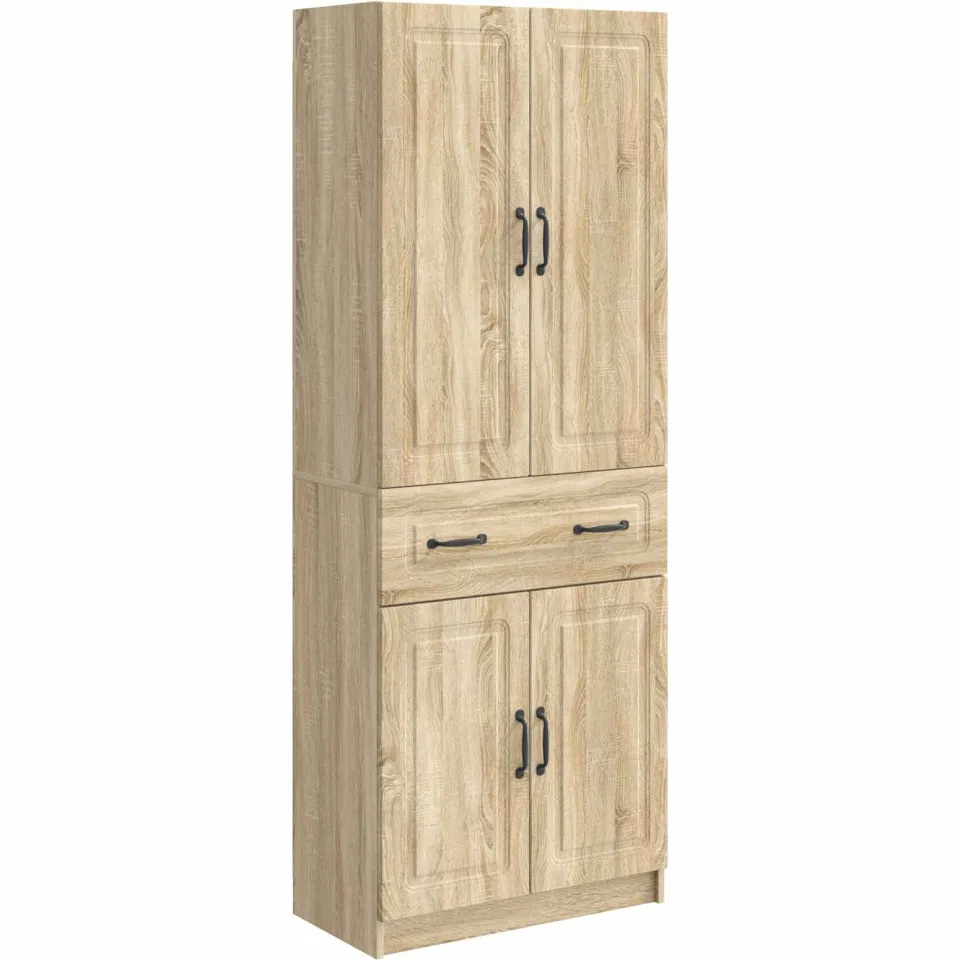 vidaXL Kastenset 2 st Sonoma Eiken Bewerkt hout, foto 3