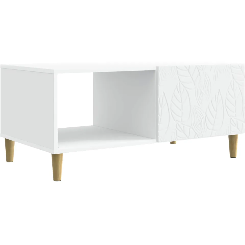 vidaXL Salontafel Wit 90 x 50 x 40 cm Bewerkt hout, foto 3