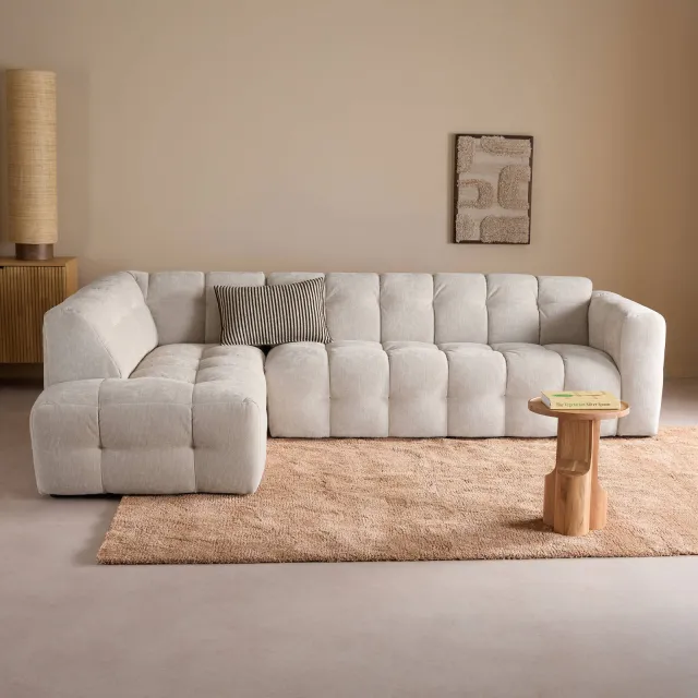 NOUS Living hoekbank links Lina - beige, foto 2