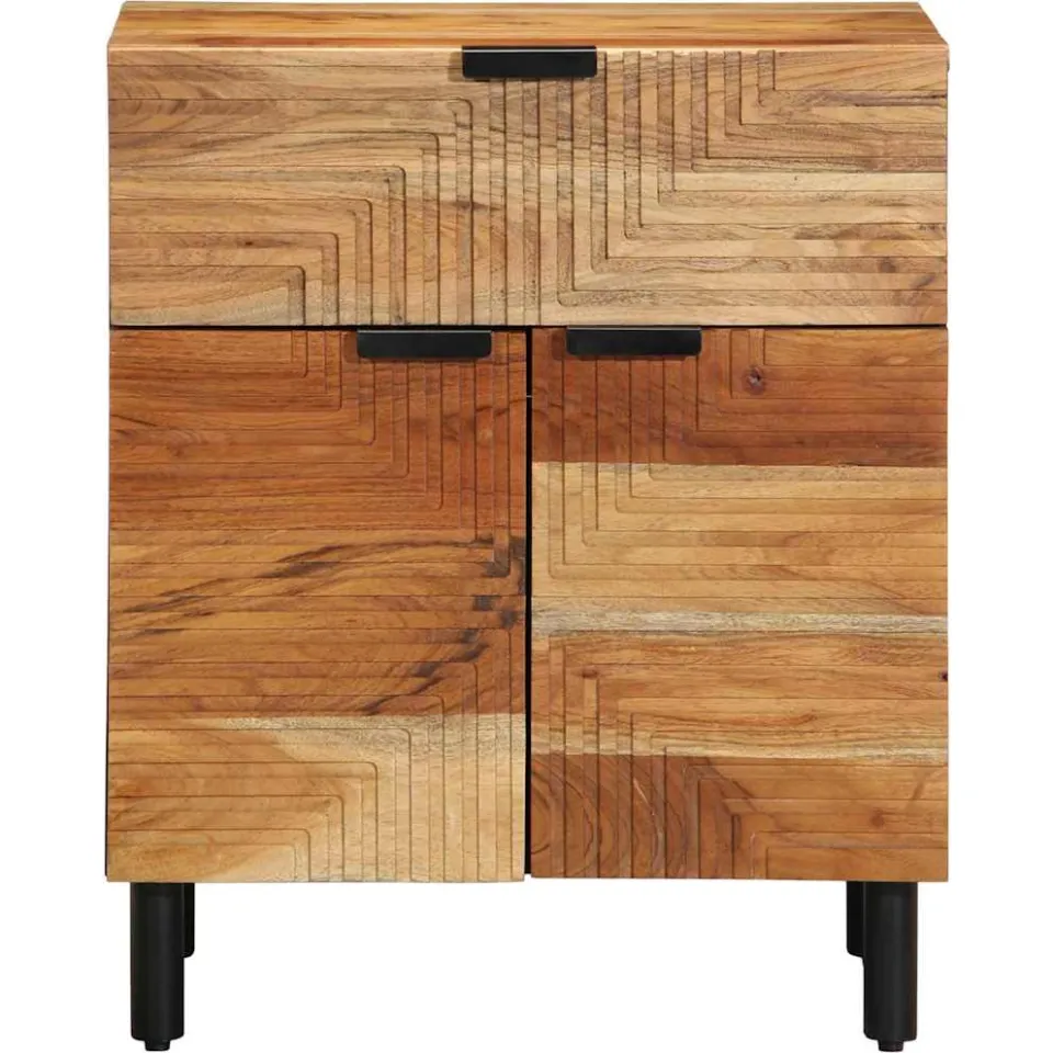 vidaXL Bed kast Bruin 50 x 33 x 60 cm Massief Acaciahout, foto 4
