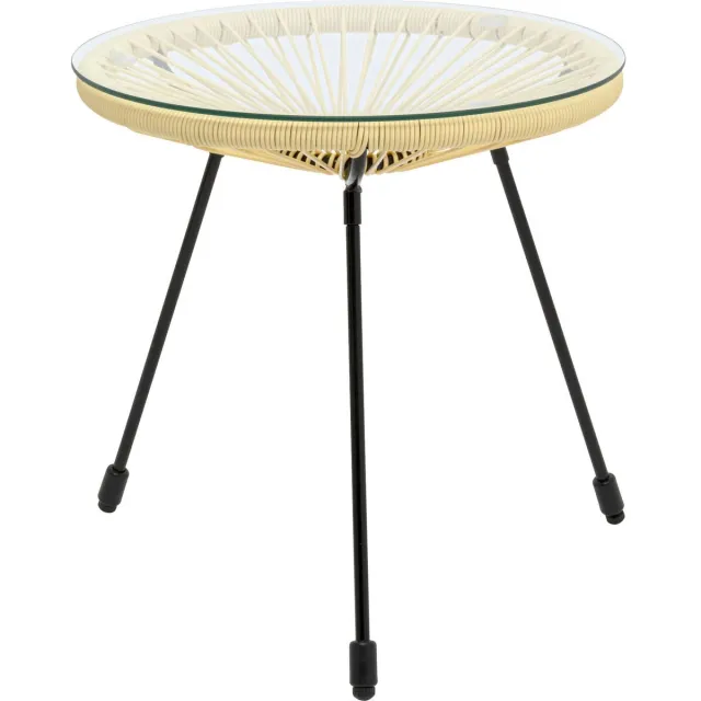 Kare Design Tuin Bijzettafel Acapulco pastel geel Kare Design