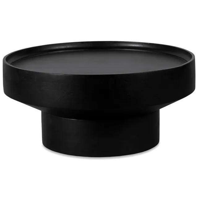 Lewis & Loft Salontafel Luus - FSC mangohout - Rond ⌀80- Zwart