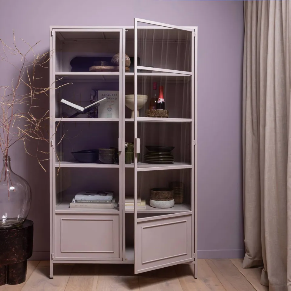 WOOOD Ronja vitrinekast soft pink, foto 3
