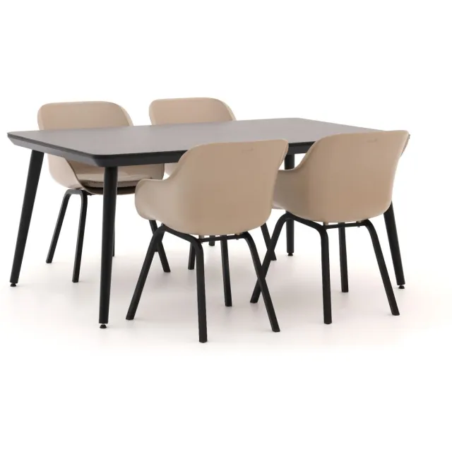 Hartman tuinmeubelen Hartman Le Soleil Element/Sophie dining tuinset 5-delig taupe, foto 2