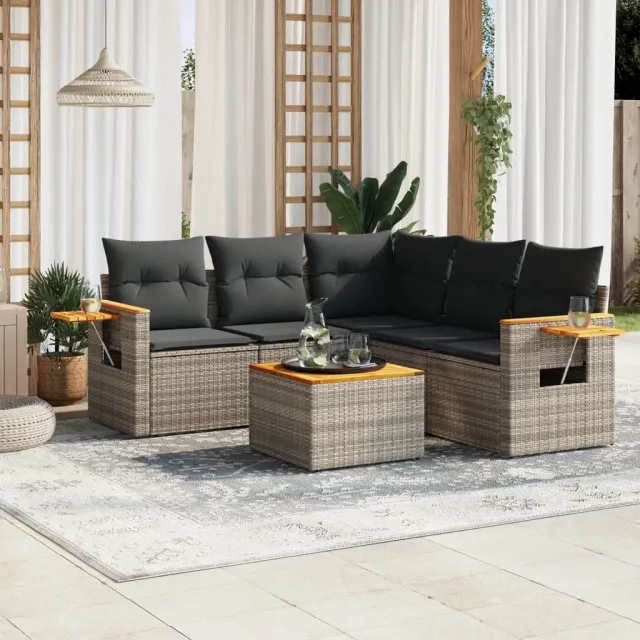vidaXL Patio Sofa Set 5-zits Grey, foto 2