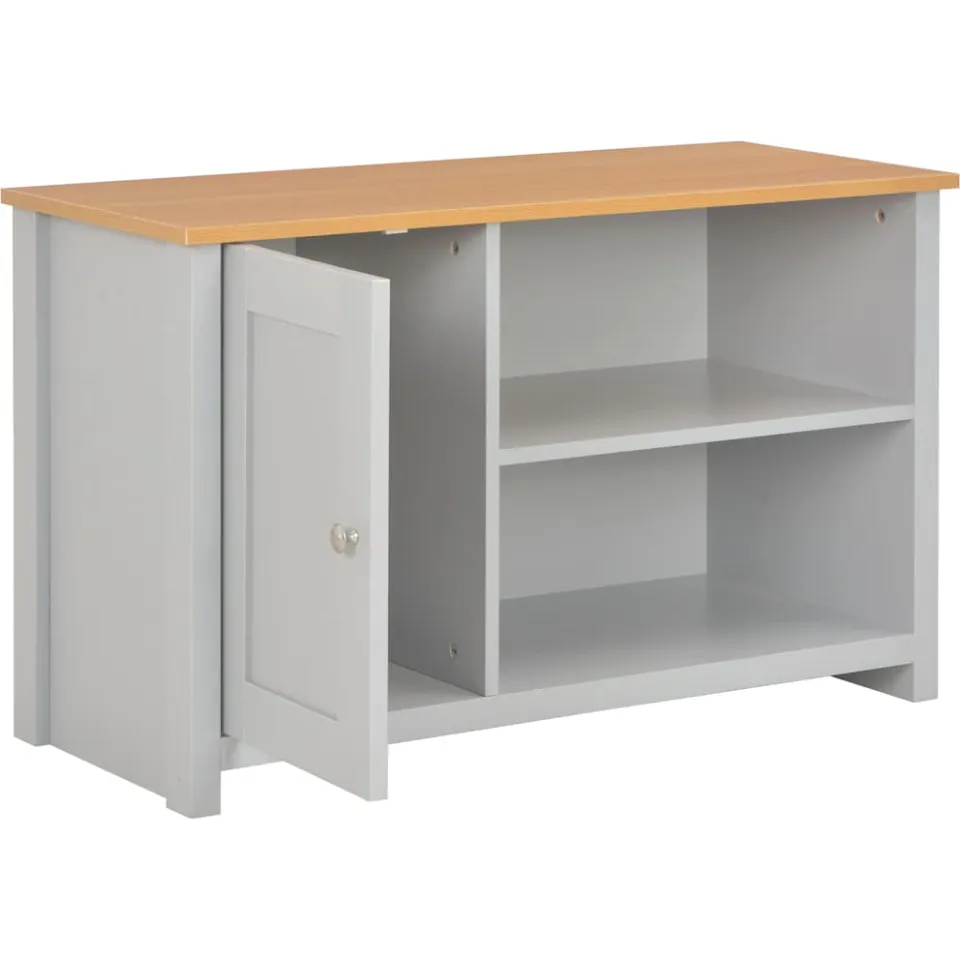 vidaXL Tv-meubel 95x39x58 cm grijs, foto 2