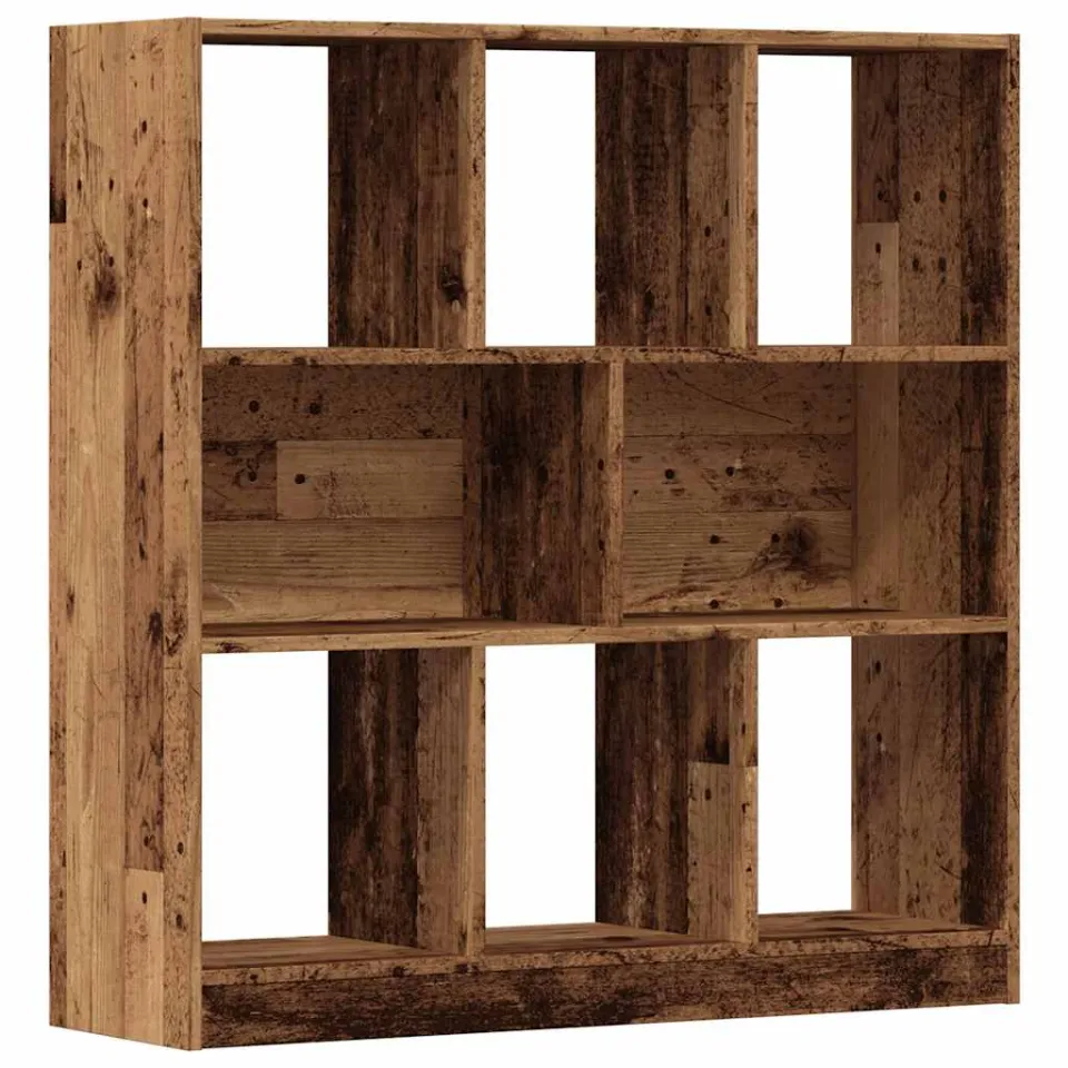 vidaXL Boekenkast 97,5x29,5x100 cm bewerkt hout oud houtkleurig bruin, foto 3