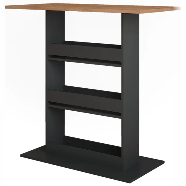 Vicco Repose Bartafel – 110 x 55 cm Eik goud/antraciet Goudkleurig Eiken/Antraciet
