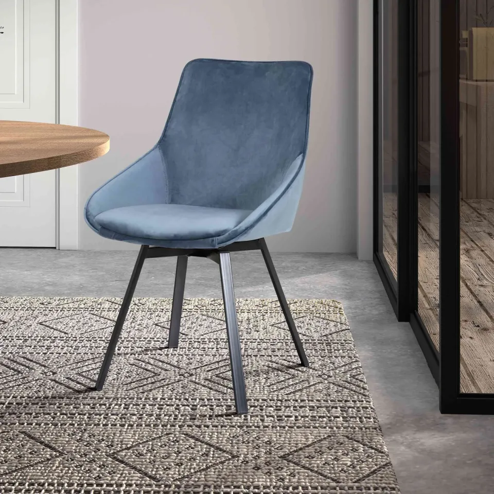 eetkamerstoel Eloise blauw, foto 4