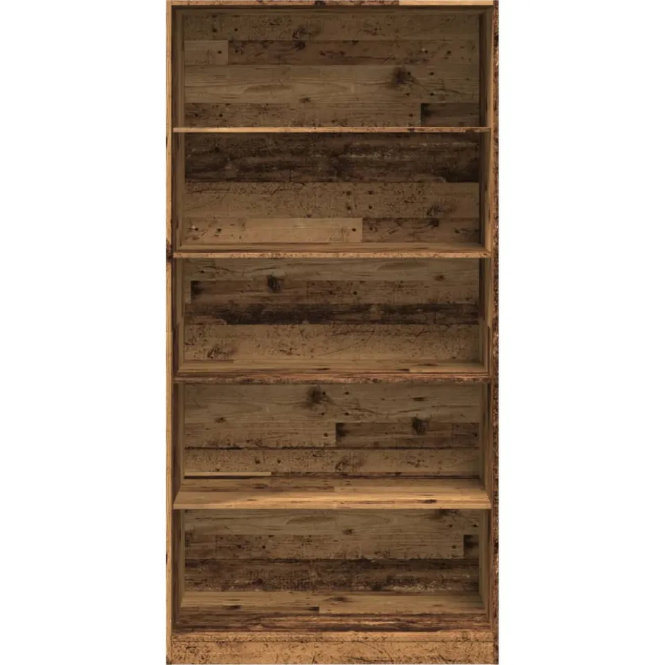 vidaXL Kledingkast 100x50x200 cm bewerkt hout oud hout Bruin