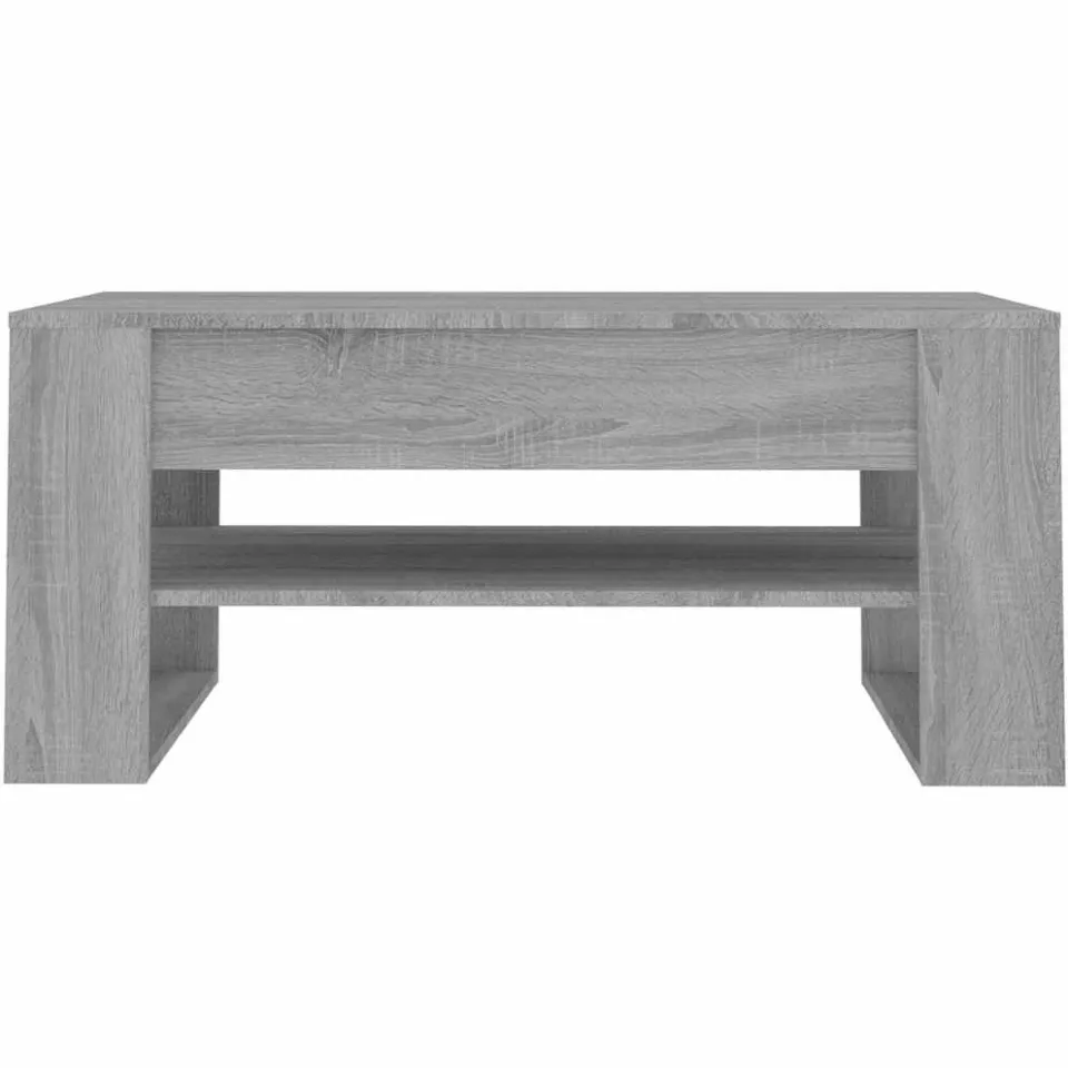 vidaXL Salontafel 102x55x45 cm bewerkt hout grijs sonoma eikenkleurig, foto 4
